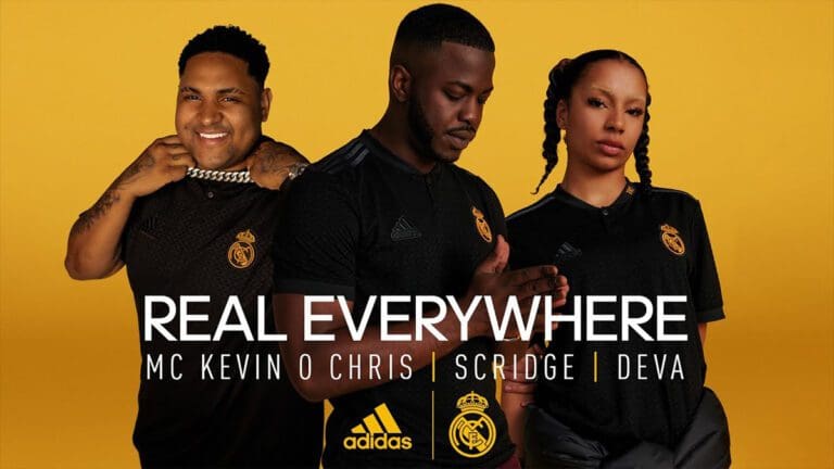 Kevin O Chris, Scridge & Deva celebrate the Real Madrid !