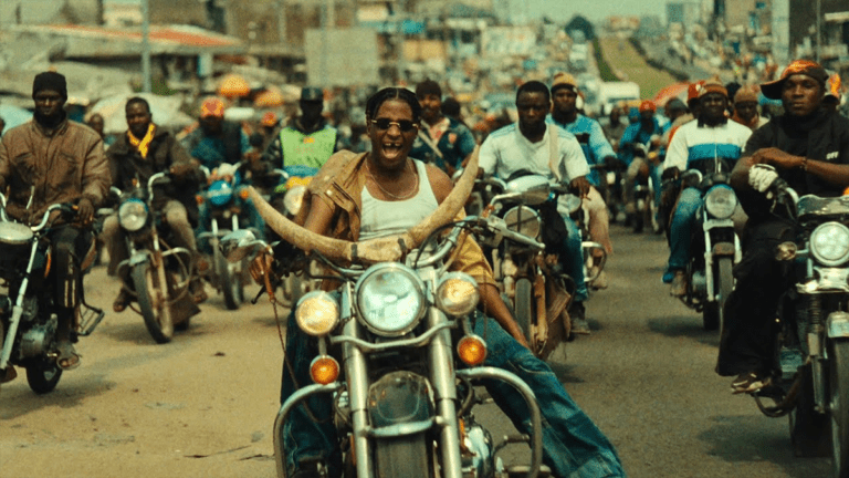 Yamê in Douala on his “Bécane”!
