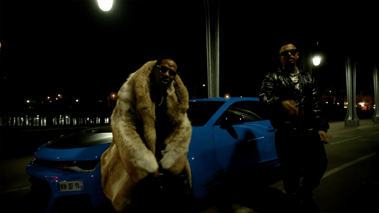 Luciano and Niska cruise in the Blue Porsche!