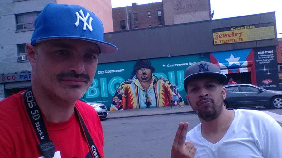 Pascal Tessaud with DJ Hektek in the South Bronx